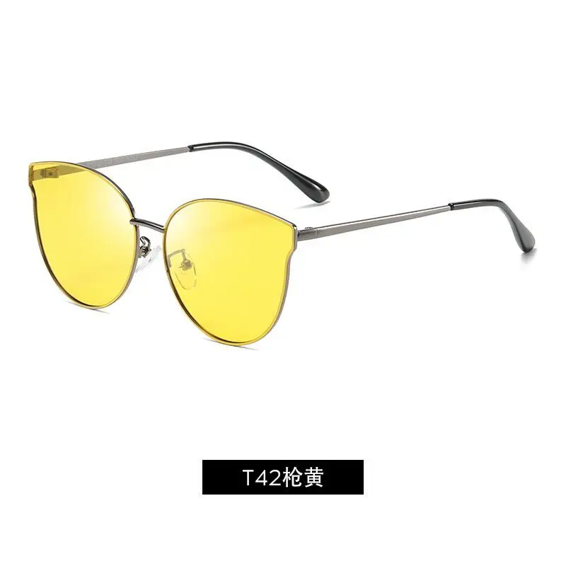Детские солнцезащитные очки Chaozhou Girls'New Fashion праздничные уличные фотографии анти-ультрафиолетовые очки с поляризующими линзами - Цвет линз: Цвет: желтый