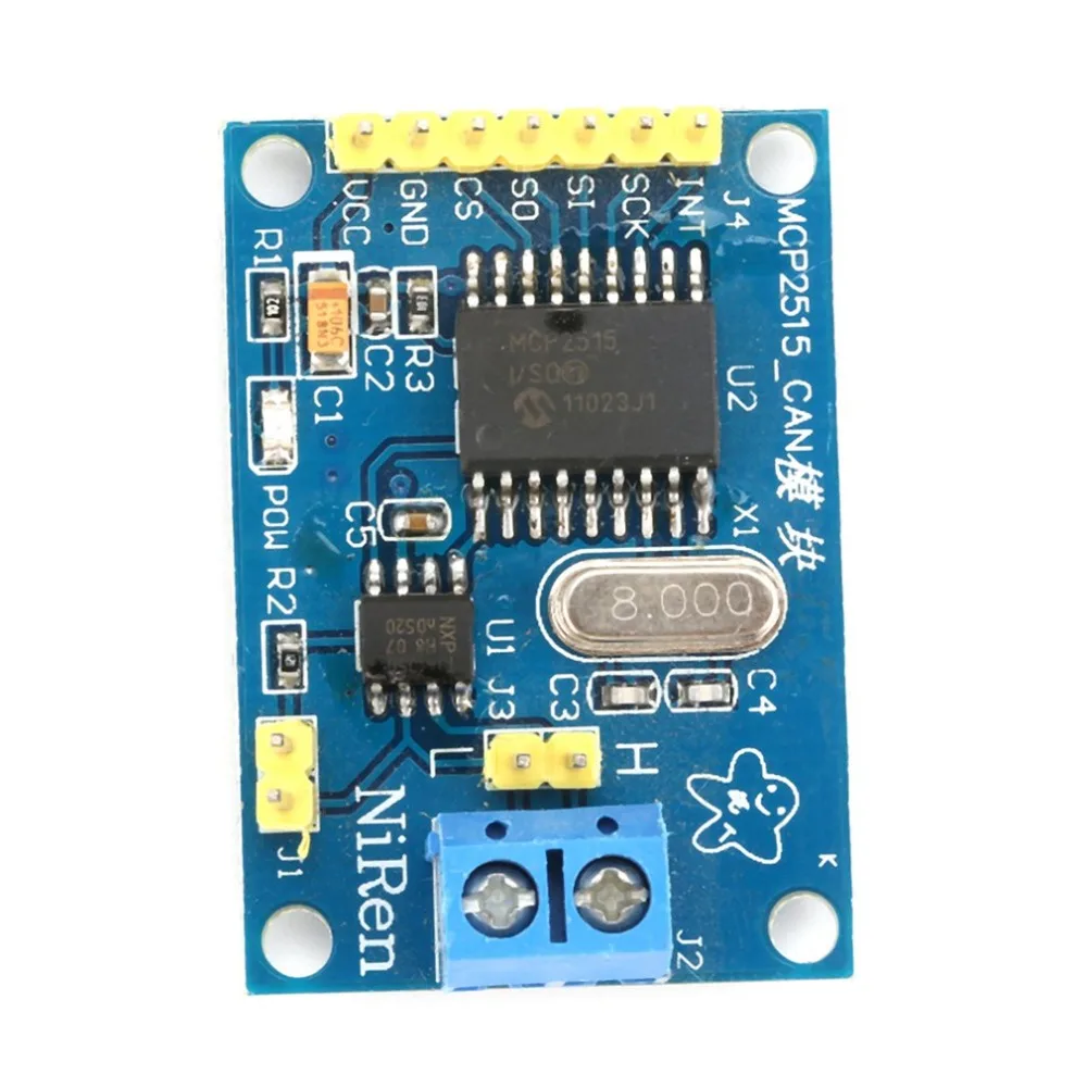 DC 5V MCP2515 CAN V2.0B автобус модуль TJA1050 приемник SPI (L49) интерфейс управления резисторы