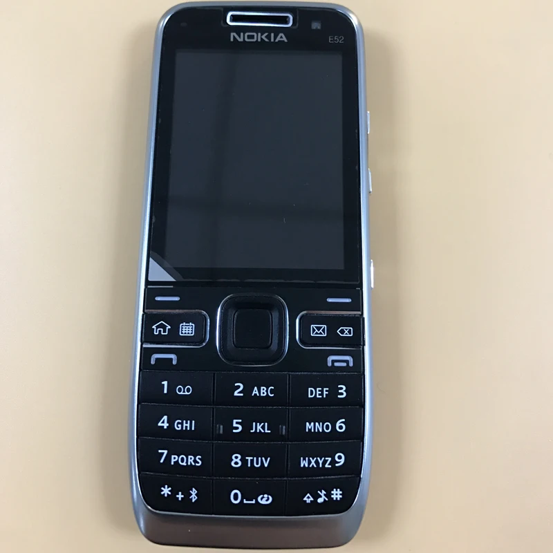 Original Unlocked Nokia E52 GSM 3G Mobile Phone Bluetooth 2.4'' Display WIFI GPS CellPhone Russian Keyboard E52 DumbPhone iphone se refurbished Refurbished Phones