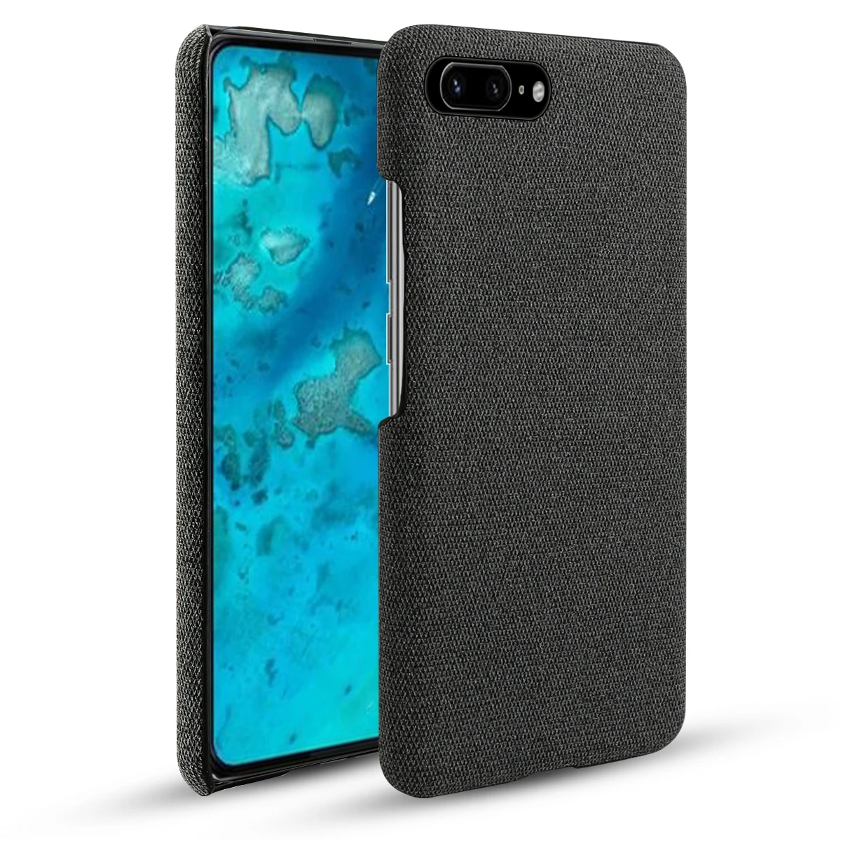 Для Google Pixel 4 XL чехол для телефона тонкий тканый материал ткань против царапин Жесткий Чехол для ПК для Google Pixel 3A XL/3A/4 ударопрочный чехол - Цвет: Черный