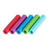 5pcs/set Silicone Chewable Pencil Topper Crystal Silicone Teether Pencil Cover Tube Teething Sensory Toy for Kids Boys Girls 3