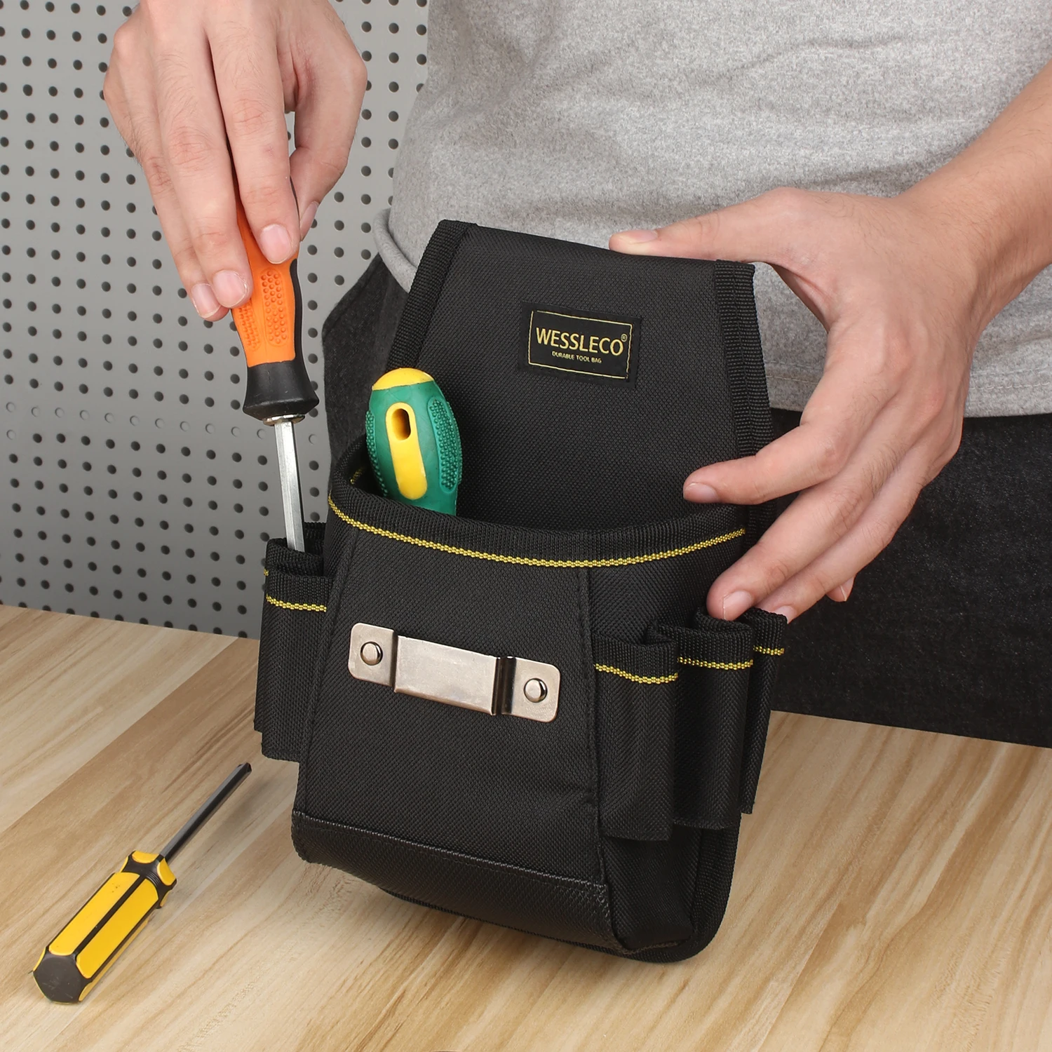 Edmondson Supply | CLC DeWALT DGL573 41-Pocket Lighted Technician's Tool Bag