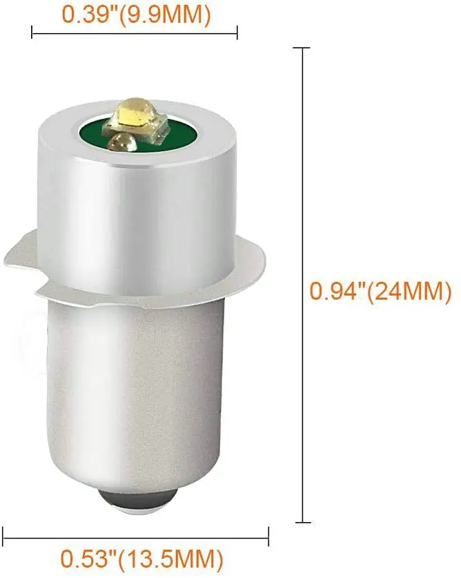 E10 P13.5S светодиодный чип лампы 3V 6V 9V 12V 18v 24v речь идет фонарь вспышка светильник