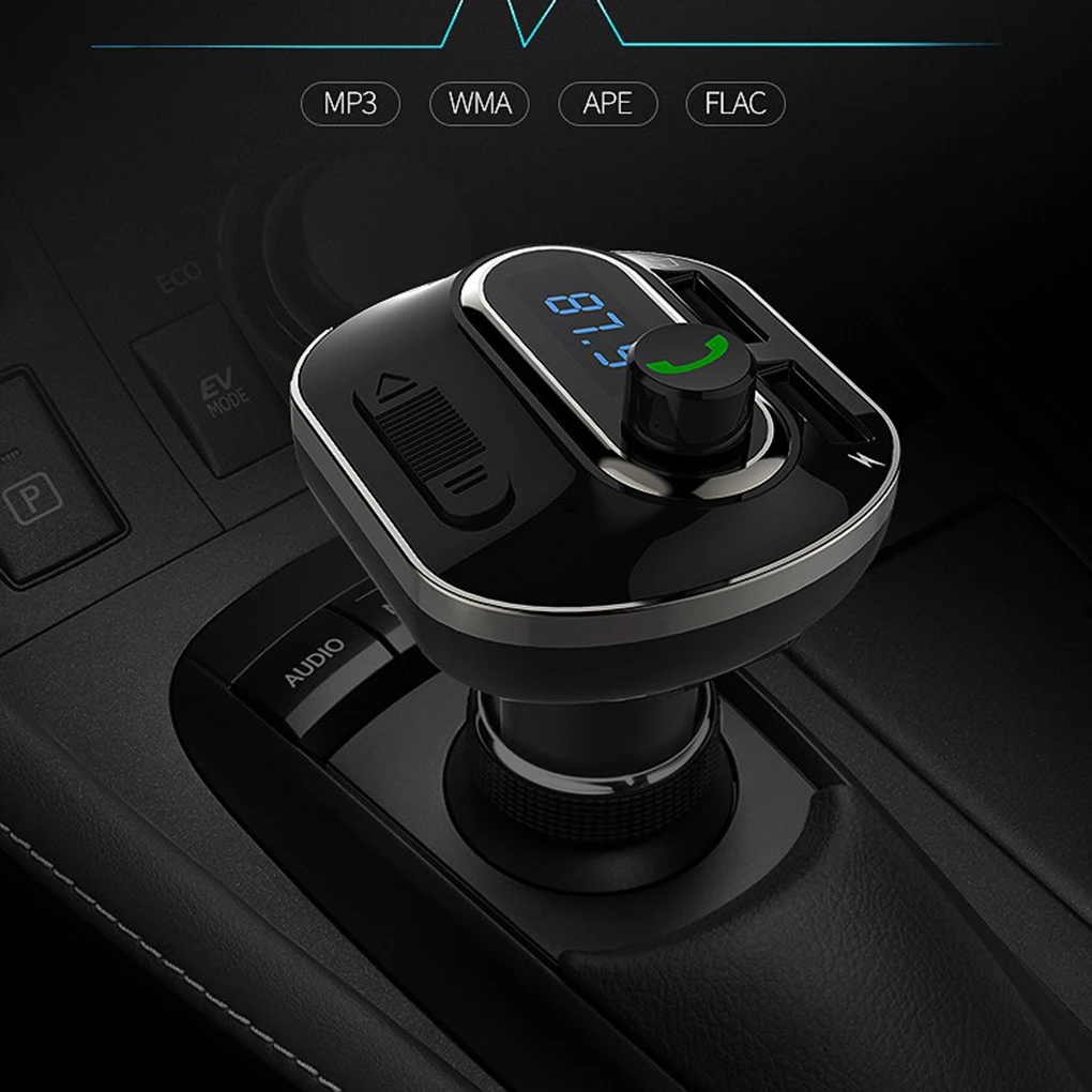 T19 автомобильное зарядное устройство с поддержкой Bluetooth громкой связи Автомобильный Bluetooth MP3-плеер Прикуриватель Авто MP3