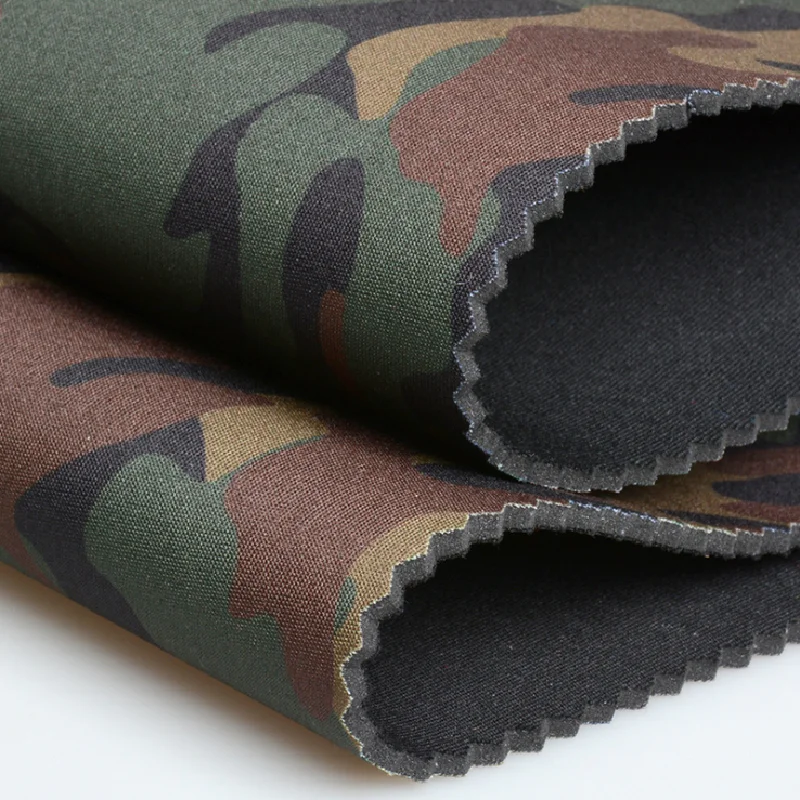 

Belt Diving Fabric Neoprene Composite Rubber Composite Fabric Three - in -one Plastic SBR Polyester Camouflage Printing 4 Yards