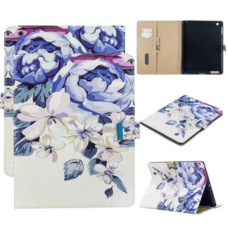 B103 Чехол для Apple ipad 2 3 4, умный чехол, чехол для ipad 4, ipad 3, ipad 2, чехол для планшета, Модный чехол-книжка с бабочкой+ подарок - Цвет: B103
