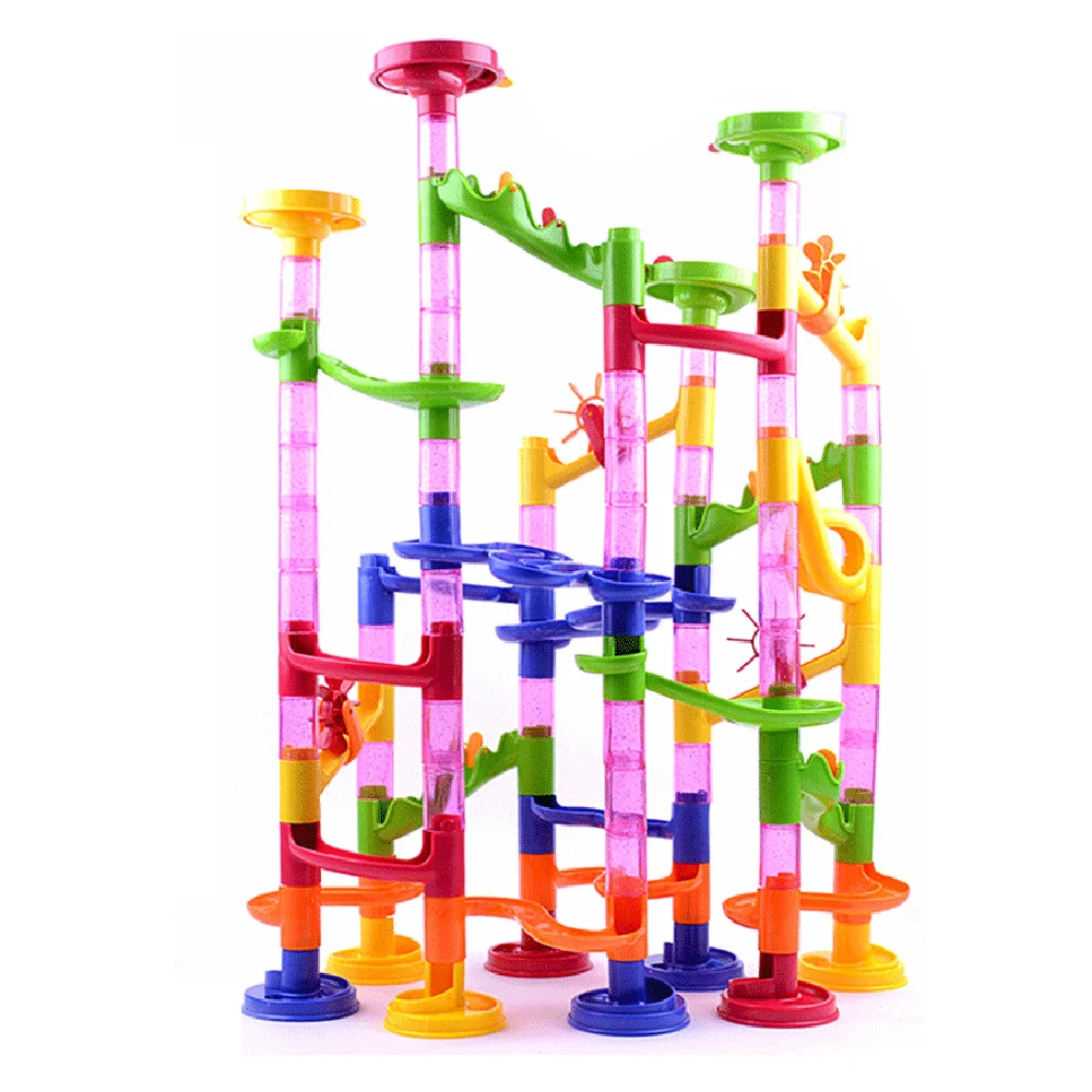109 шт. прокатки шар лабиринт гоночный трек набор орбитальная машина для шары