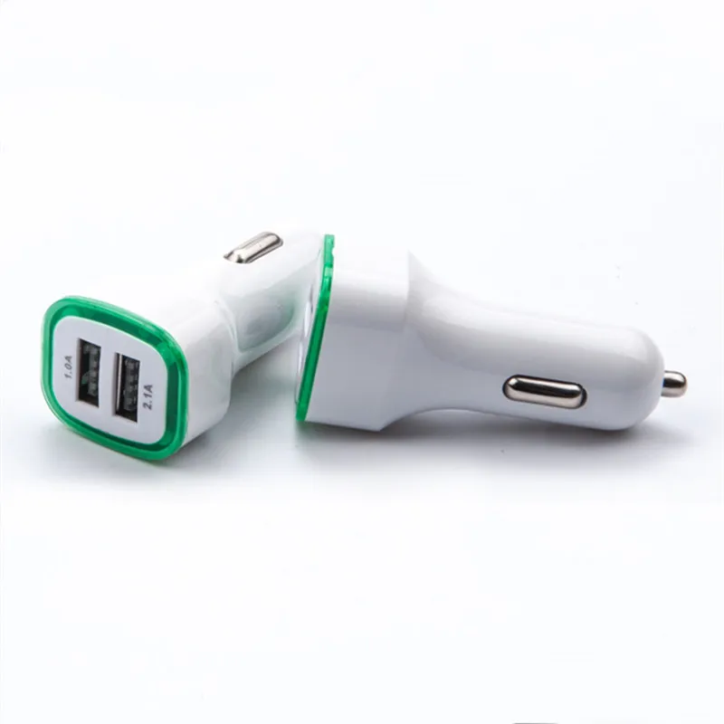 2 шт. 2.1A двойной Переходник USB для зарядки в машине 12-24 в прикуриватель 2 USB автомобильный адаптер питания автомобильный Стайлинг Черный A10