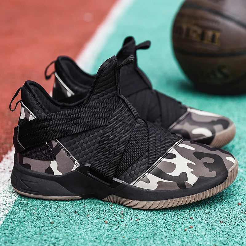 Уличная Мужская баскетбольная обувь; zapatillas hombre Deportiva; высокие дышащие мужские Ботильоны; кроссовки для тренировок; спортивная обувь