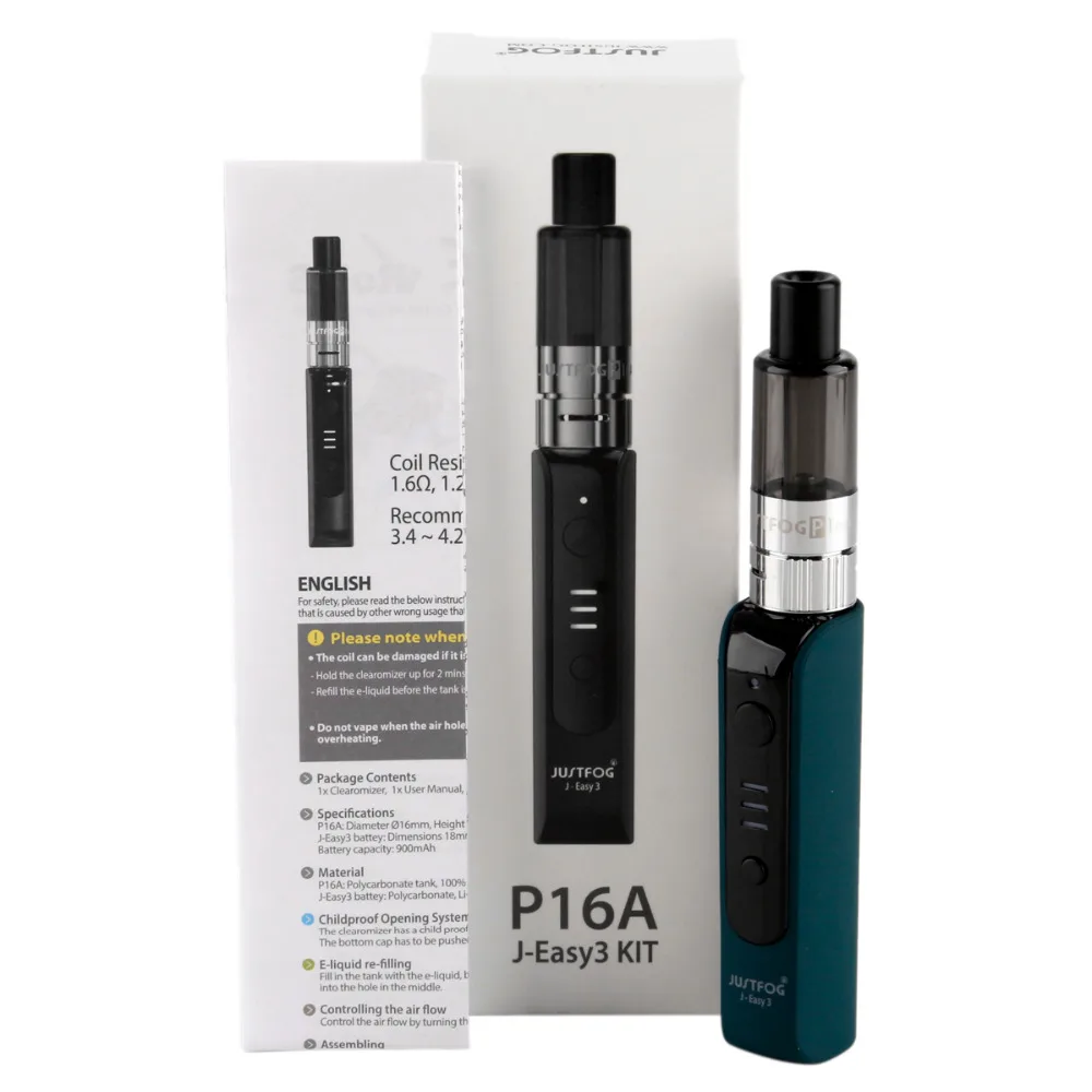 Justfog P16A стартовый набор Vape ручка 900 мАч J Easy 3 батарея мод P16A клиромайзер 2 мл бак C14 Q16 катушка Vs Justfog Q16 испаритель