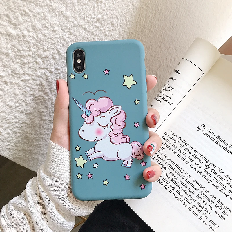 Милый чехол для телефона с единорогом для huawei P20 P30Lite Mate20 Pro матовый чехол для Honor 20 9XPro 8X Play Nova 3 3i 4 5 back fundas Capa