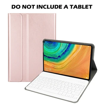 

For Huawei MatePad Pro 10.8(2019)Tablet Bluetooth Keyboard with Fine Sheep Pattern Leather Case US Keyboard Bag Coque Fundas