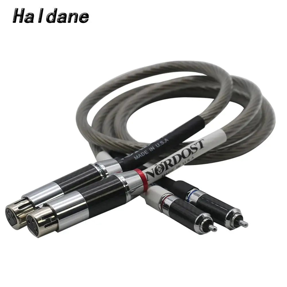 Параллельный одинарный кристаллический Серебряный Nordost Odin RCA в XLR