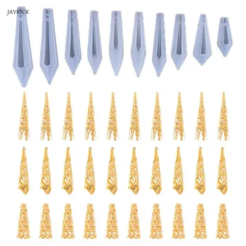 

1 Set DIY Handmade Pendant Jewelry Mold UV Resin Epoxy Mould Crafts Making Soft Silicone Molds Gifts