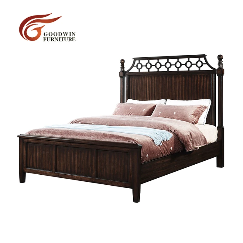 Queen Bed(wood) Кровать, мебель для спальни, набор для кровати, king size WA405 - Цвет: Queen Bed(wood)