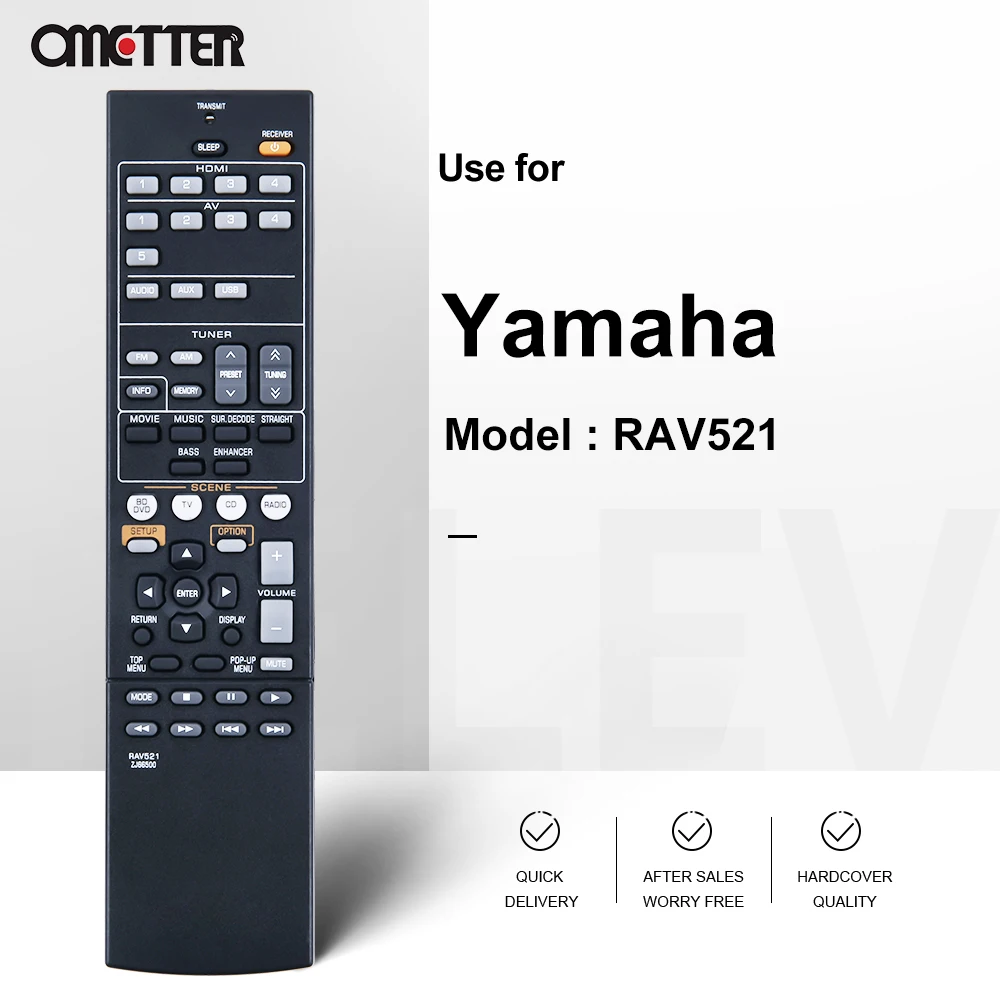 ヤマハリモコンRAV521オーディオレシーバーRX-V377 RX-V373 RX-V385