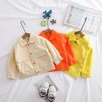 

New Arrival Denim Jackets for Boys Girls Children's Turn-down Collar Casual Jackets Kids Boys Fashion Coats Outwear Girls Coat
