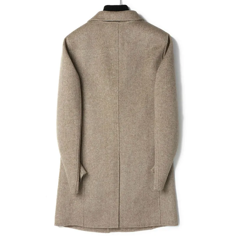 

Double-sided 100% Wool Coat Men Long Jacket Korean Overcoat Autumn Mens Coats and Jackets Abrigo Hombre LM-181018 KJ2253