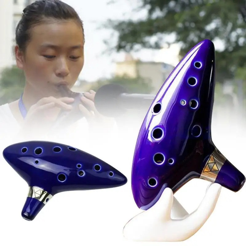 

Ocarina C Tone Amateur Alto 12 Holes Musical Instrument Fan