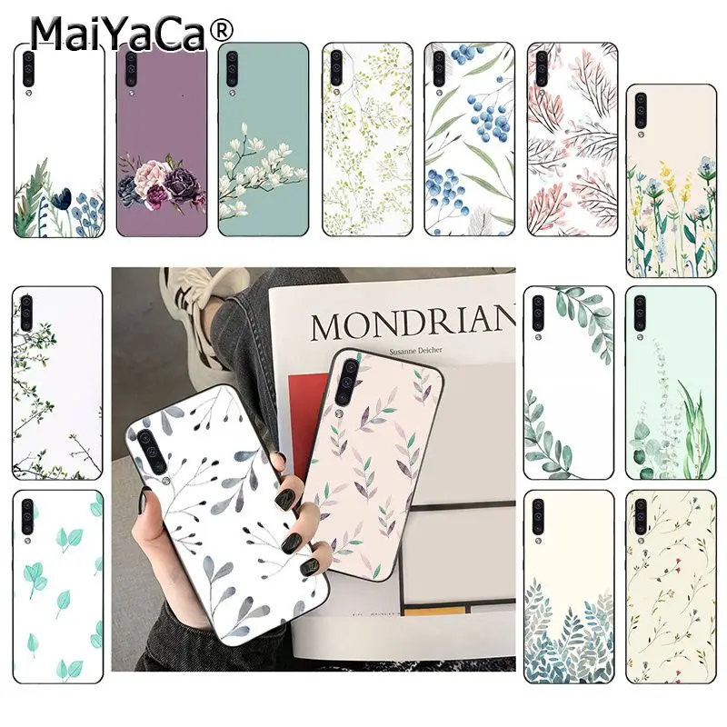 MaiYaCa акварельные растения с цветами чехол для телефона Samsung Galaxy A51 A71 A80 A7 A50 A70 A40 A20