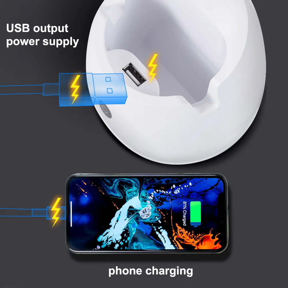 Светодиодный настольная лампа с зарядка через usb Порты и разъёмы и будильником и термометром и календари 3-уровня диммер Ночная Настольная лампа с держателем ручки для изучения