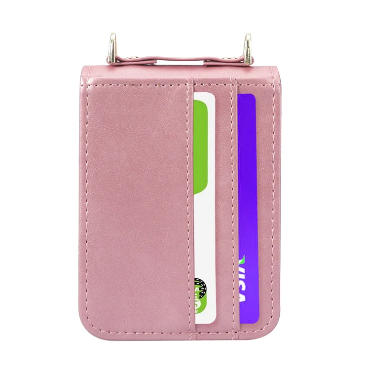 Lanyard Integrated Shockproof Card Slot Leather Case for Samsung Galaxy Z Flip 3 4 Flip3 5G Anti-Scratch Protective Phone Cover samsung galaxy flip3 case