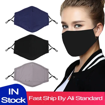 

PM2.5 Dustproof Unisex Mouth Mask With Filter Breathable Mouth-muffle Respirator Washable Reusable Protective Face Masks