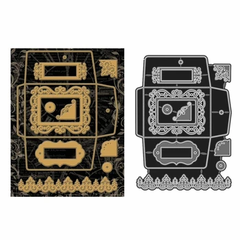 

2020 New Metal Cutting Die Cuts and Scrapbooking For Paper Making Stitched Background Envelop Box Embossing Frame Card Craft