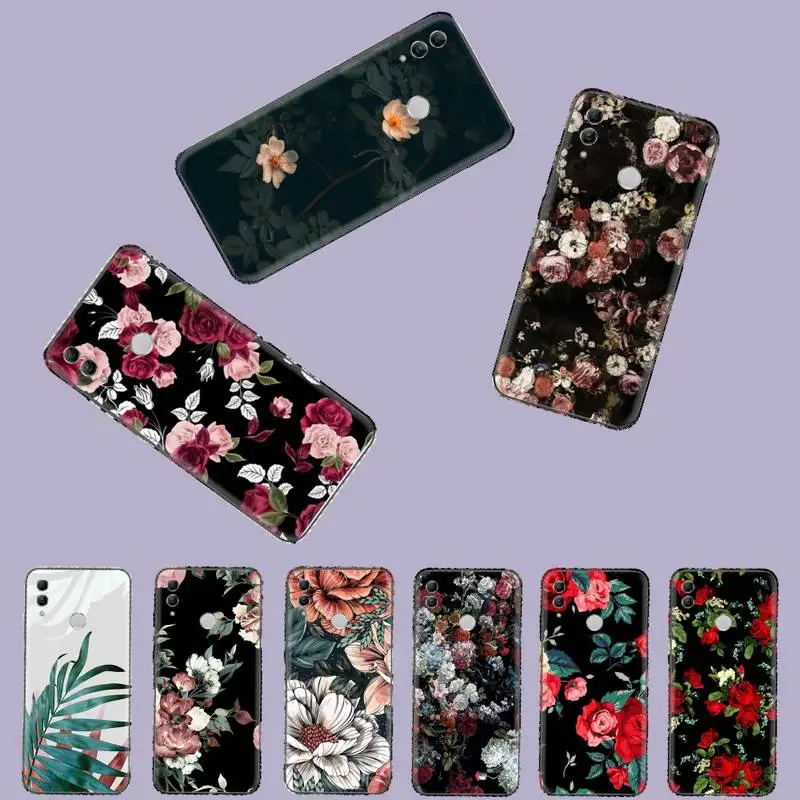 Ретро Красочные цветы Мягкий чехол для телефона Huawei Honor view 7a5.45inch 7c5.7inch 8x 8a 8c 9 9x10 20