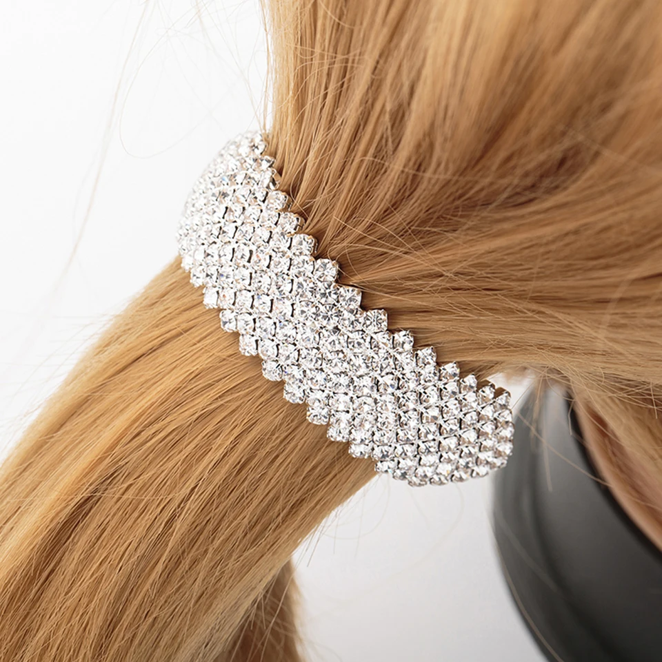 YFJEWE high-quality Wedding Accessories Bridal Crystal Rhinestone Hairbands Women#H011