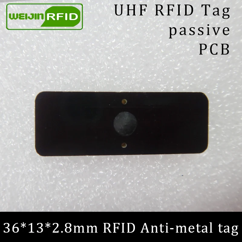 UHF RFID Анти-металлический тег 915 МГц 868 МГц Alien higgs3 EPCC1G2 6C 36*13*2,8 мм маленький прямоугольник PCB смарт-карта пассивные RFID метки