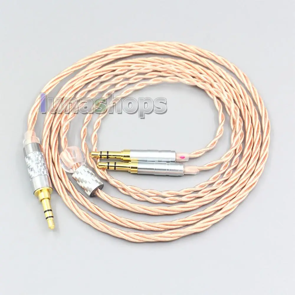 LN007074 Silver Plated OCC Shielding Headphone Cable For ONKYO SN 1 JVC HA SW01 HA SW02 McIntosh Labs MHP1000