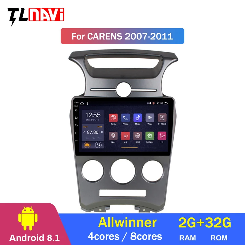 Discount 2G RAM 32G ROM 9 inch android 8.1 car dvd player for kia Carens 2007-2011 audio radio gps navigation system 1