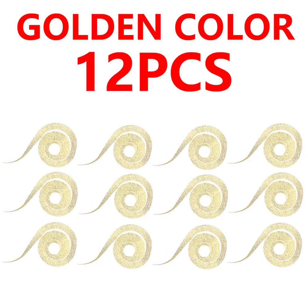 12pcs golden Vampfly 12 шт. Ультра тонкие длинные вигглы хвосты для щуки Muskie Steelhead Стример Летать Связывание материал - Цвет: 12pcs golden