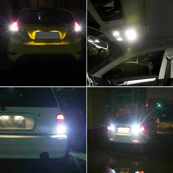

Lamps Turn Signal Lights Bulbs Set Car Auto 4Pcs White LED 3156 5730 SMD