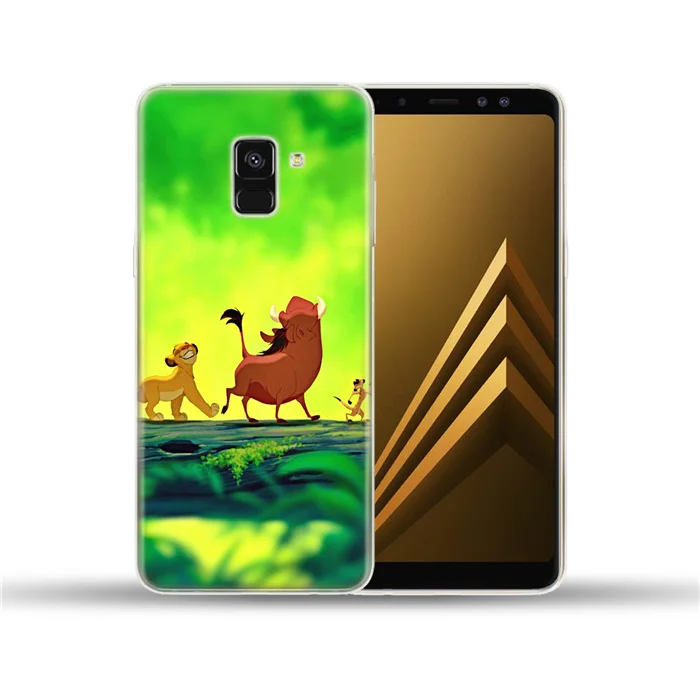 Король Лев Мягкий ТПУ чехол Обложка для samsung Galaxy A3 A5 A6 A8 плюс A9 A7 A10 A20 A30 A40 A50 A60 A70 A80