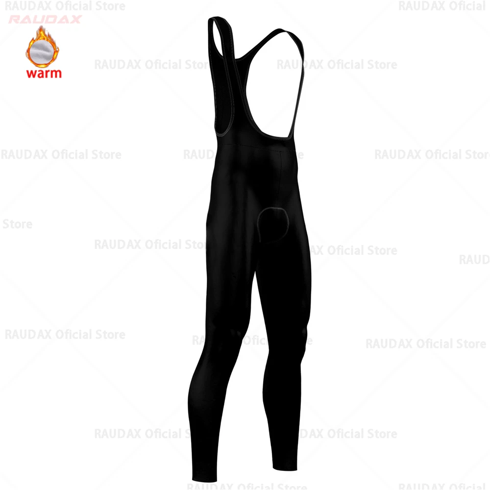 bib pants Зимняя одежда для велоспорта Raphaing Pro Team, набор Джерси, Мужская Униформа с длинным рукавом, Теплая Флисовая одежда, комплект теплых штанов - Цвет: bib pants