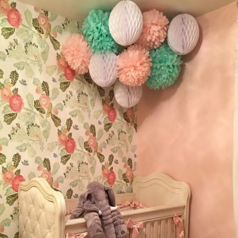 30pcs Handmade Tissue Paper Flower For Home Garden Wedding Birthday Party DIY Decoration 20010901