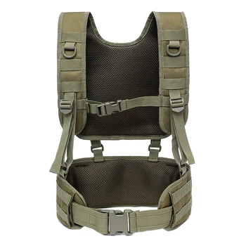 

Hunting Molle Vest Tactical Waist Padded Belt With Harness Paintball Airsoft Chest Rig Vest Outdoor Training Combat Body Armor