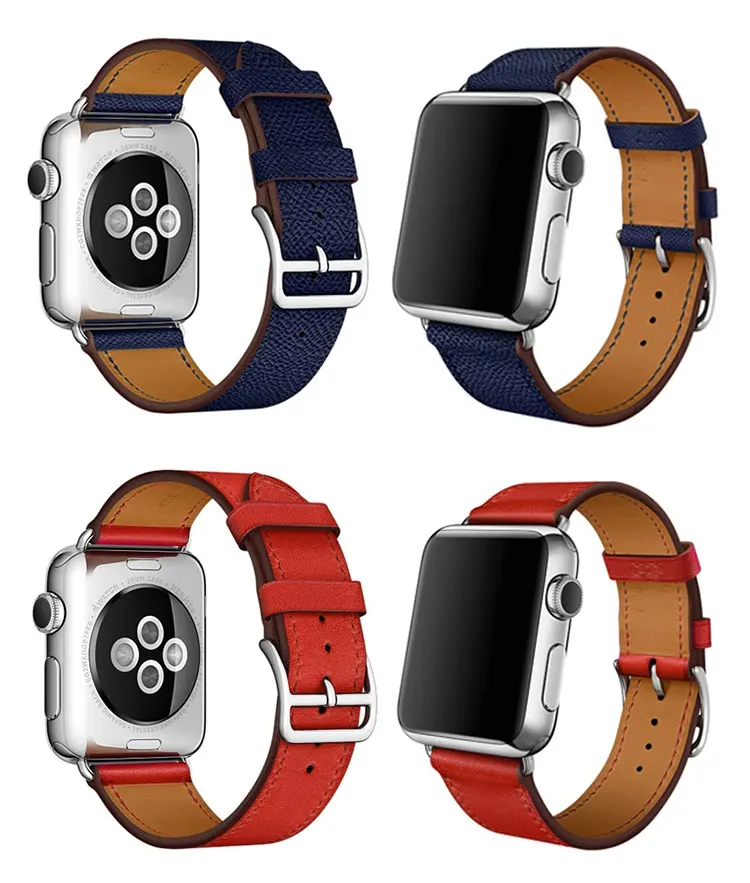 Ремешок для apple watch 4 Band iwatch series 5 4 3 2 correa apple watch 42 мм 44 мм 38 мм 40 мм Натуральная кожа pulseira ремешок для часов 44