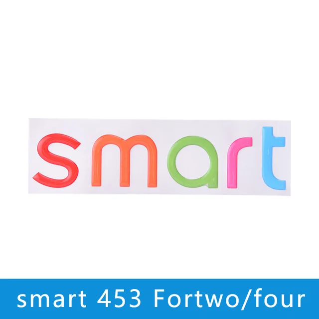 Автомобильная наклейка с логотипом для Smart 451 453 fortwo forfour 3D Автомобильная задняя эмблемы и аксессуары для автомобиля внешний стиль автомобиля - Название цвета: Color 453
