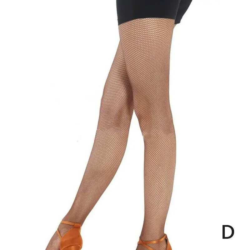 Upgrade Mesh Latin Socks Toe Encryption Plus Cotton File Caramel Color Professional Latin Game Socks Pantyhose Stovepipe - Цвет: D