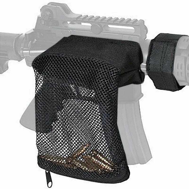 

Tactical Gun Accessories Ammo Brass Shell Catcher Mesh Trap Zippered Closure for Quick Unload Mesh