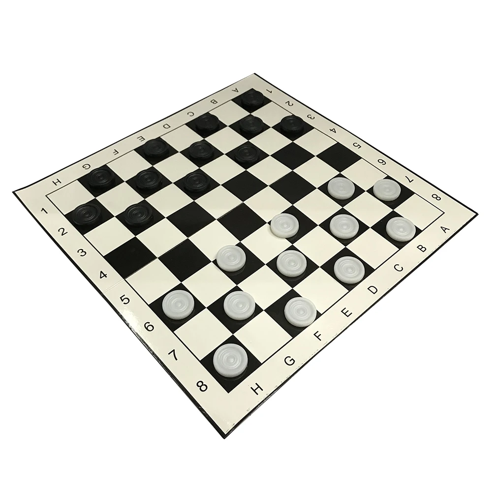 1 компл. Ckeckers прочный сложенный пластиковый складной шашки шахматы шашки набор для детей взрослых