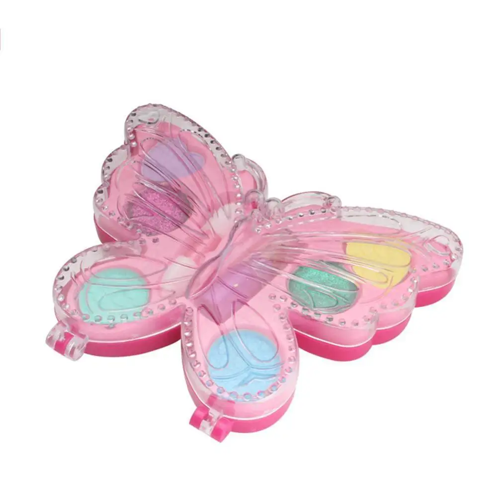 

Creative Children's Princess Butterfly Makeup Box Toy Eye Shadow Lipstick Set Girl Toy House Toy Birthday Gift