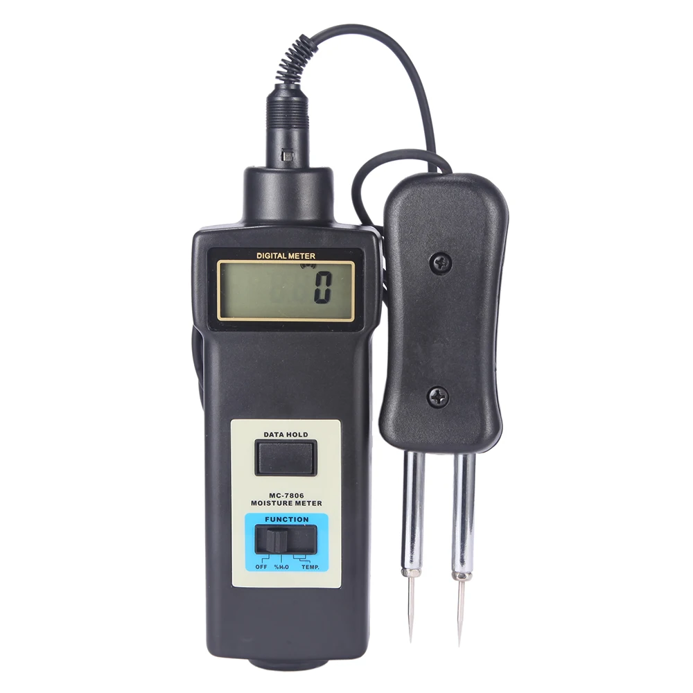 Lantek MC-7806 цифровой ручной 0-50% 2 штифта бамбуковый измеритель влажности и древесины