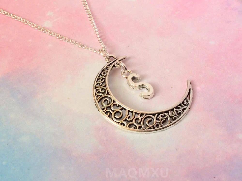 crescent moon dog tag