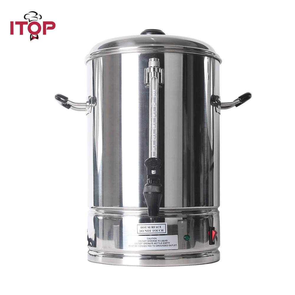 ITOP Commercial 6/10/15L Coffee Maker Machine Coffee Powder Cooker With Filter Basket Kitchen Bevarage Cooking Tools