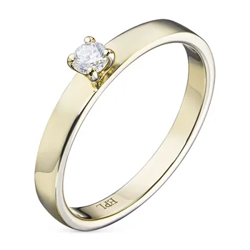 

Yellow gold ring with a diamond e0301kts12155000