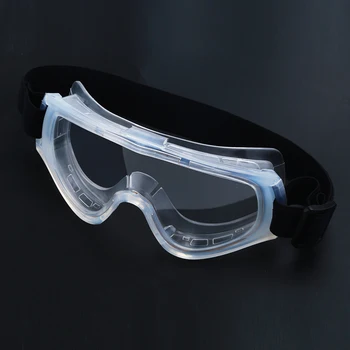 

Jiepolly Transparent Dust-Proof Anti-fog protective glasses Safety Goggles Eyewear pectacles Protection Goggles Safety Eyewear